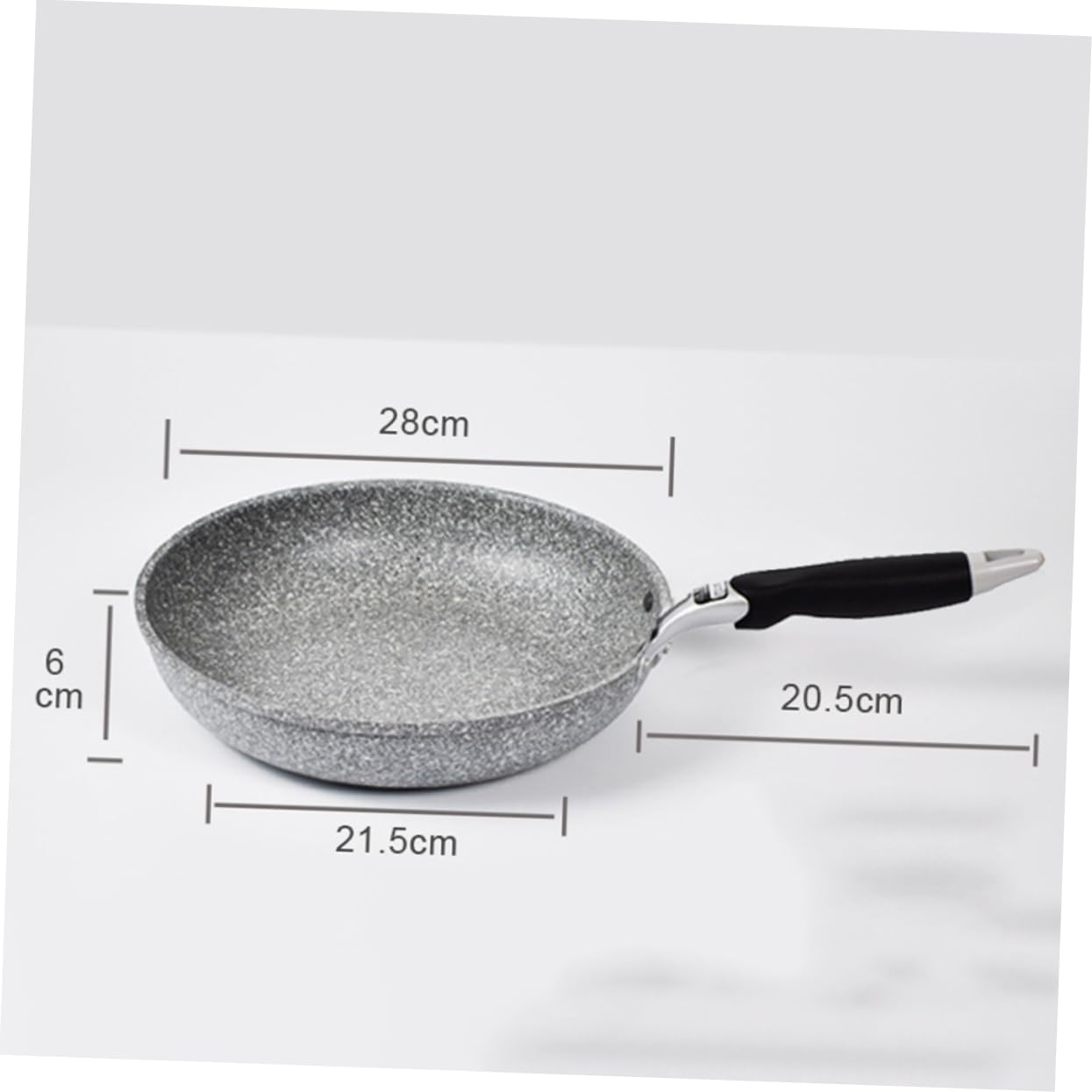 MAGICLULU 28cm Antihaftpfanne aus Stein mit Griff für Hausgebrauch