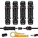 shirylzee 4 pack Caja de conectores conector de cable exterior 3 polos,...