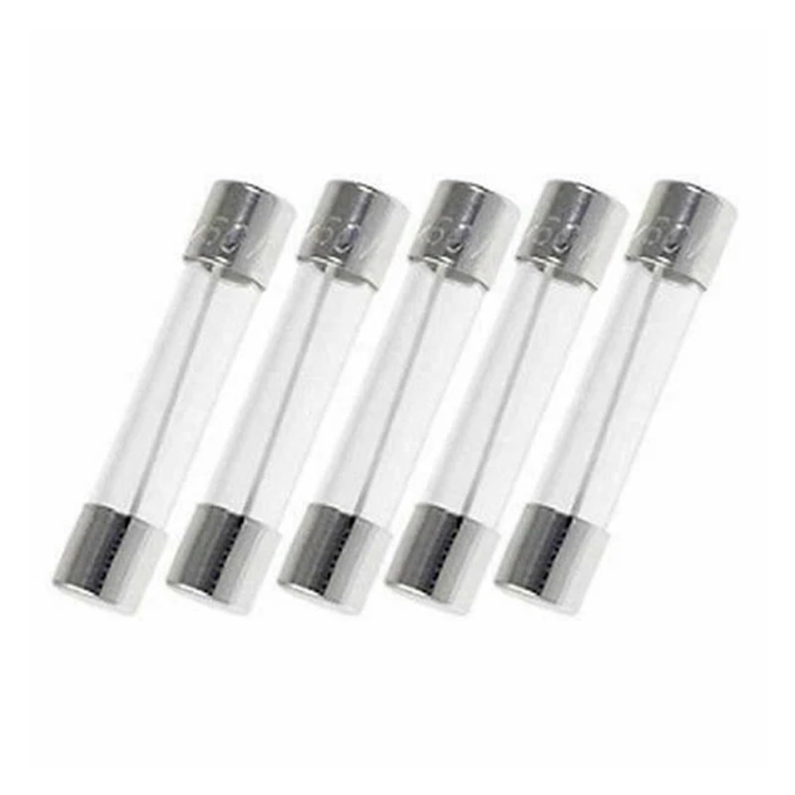 5 szt. 6 x 30 mm (1/4" 1-1/4") AGC 2A 250V bezpieczniki szklane