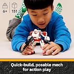 LEGO Star Wars Mech de Clone Shock Trooper Jouet à Construire pour Garçons & Filles - Figurine Star Wars Poseable avec Blaster de Jeu de Rôle & Lanceur de Studs pour Enfants & Fans, Âges 6+ - Idée Cadeau pour Anniversaires - 75448