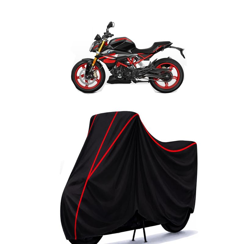 Image of G 310 R Water Resistant Bike Cover for All Motorcycles & Scooters | Heavy Duty Premium Taffeta Fabric | UV Protection, Dustproof, Scratchproof | All Weather Two Wheeler Body Cover with Elastic Bottom