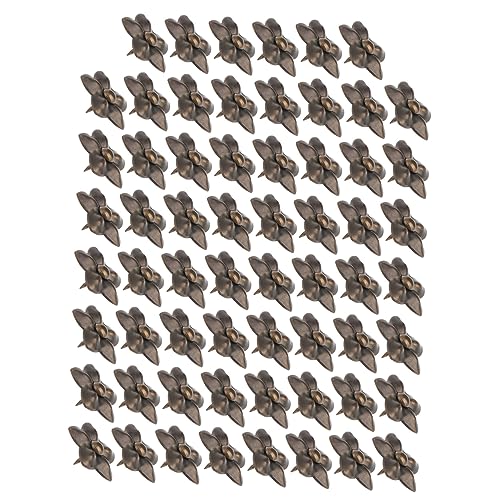 Cabilock Sturdy Decorative Nails 60pcs Flower Upholstery Tacks Home Furniture Patch Pins