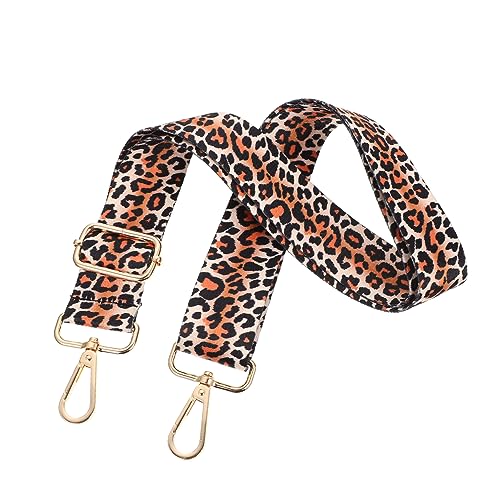 2pezzi Tracolla Regolabile Per Borse Accessorio Leopardato Moschettone Facile Installare e Staccabile