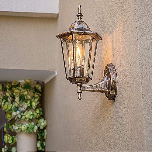 Applique murale E27 extérieur étanche rétro en bronze pour éclairage balcon - 4
