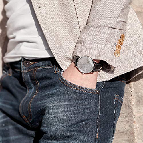 Image of Automatic Watch for Men, Japanese Automatic Mechanical Movement, Sapphire Crystal, Date Display, 50M Water Resistant, 40mm Minimalist Dress Watch