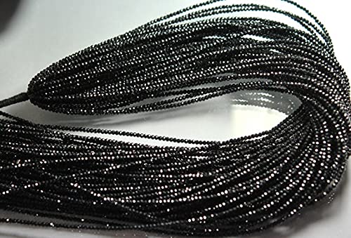 Rondelles en spinelle noir 2mm LKBEADS pour la création de bijoux fins éclatants