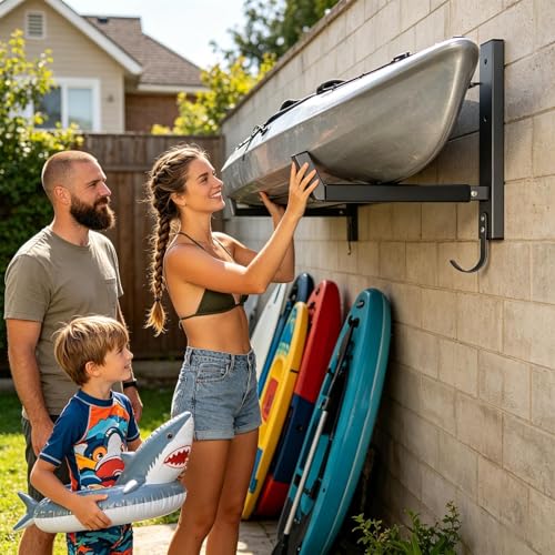Support mural pour kayak canoë paddleboard crochet garage extérieur intérieur