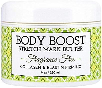 Body Boost Fragrance Free Stretch Mark Butter, 8 oz-Repair Stretch Marks and Scars- Clinically Proven Ingredients- Pregnancy and Nursing Safe image 4