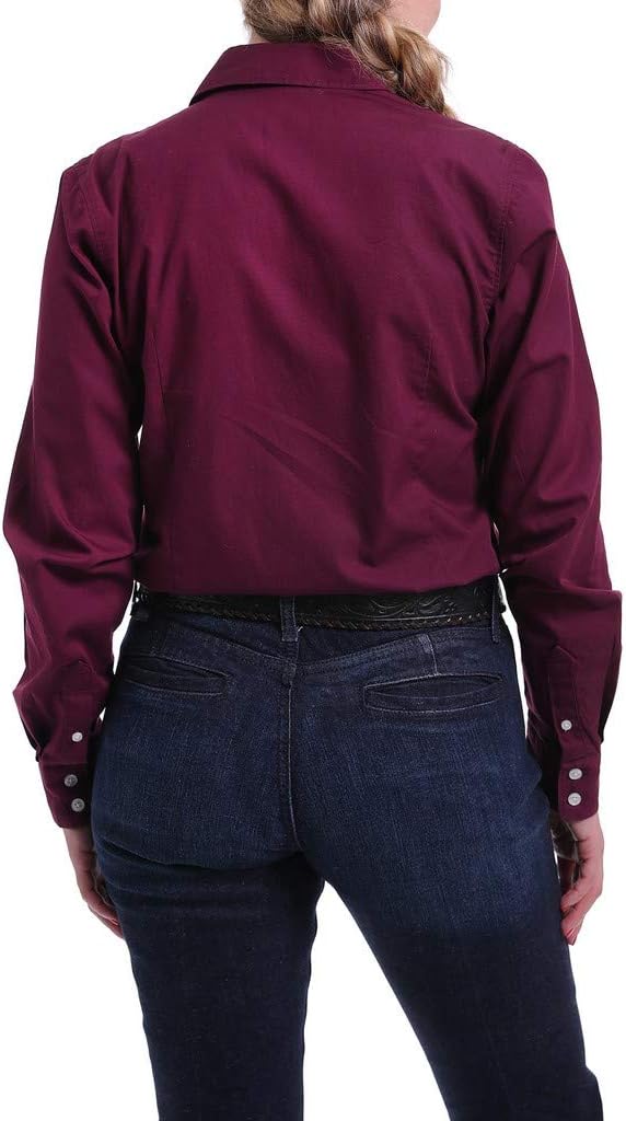 Cinch Womens Solid Long Sleeve Shirt - Image 3
