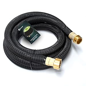 persevere Upgraded Water Hose Extension Adapter, Garden Hose Connector, 10 ft Lead-in Hose, Anti-Kink Design with Integrated Spiral Tube,for Hose Reel/RV/Dehumidifier, Durable/Drinking Water Safe