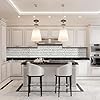 Tinicor Geometric Peel and Stick Wallpaper, Black White Herringbone Stripes, Waterproof Vinyl for Living Room, Bedroom, Bathroom, Kitchen - 44 × 1000 cm #2