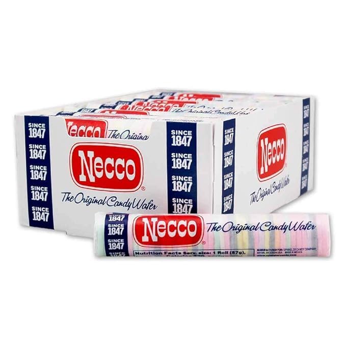 Necco Wafers Original Flavored Hard Candy Rolls - Bundle Packs (24 Count (Pack of 1), Original)