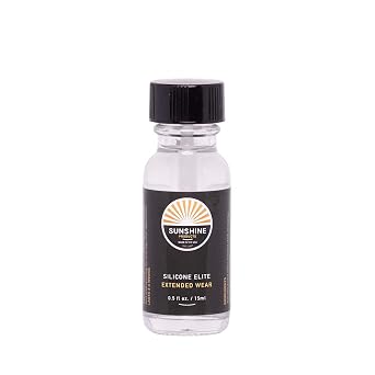 Sunshine Bond Elite Silicone Hair Replacement Adhesive - Extended Hold for Poly and Lace Hairpiece - 3-4 Weeks, Wig, Toupee Systems - Invisible, Waterproof Bonding Glue .5oz