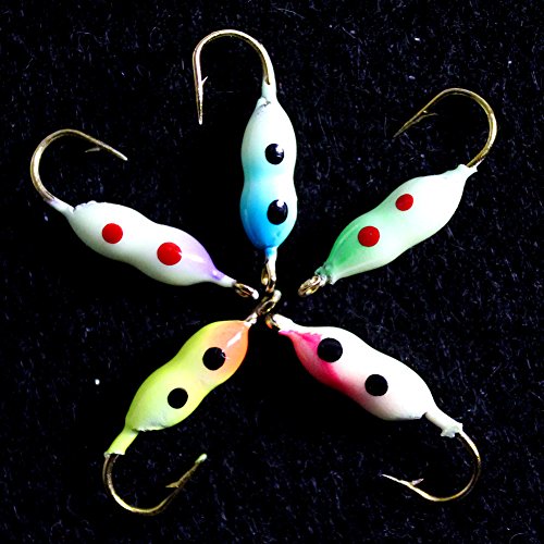 Krazywolf 25 Pieces Glow in Dark Ice Fishing Jig Kit - Thumbnail 3
