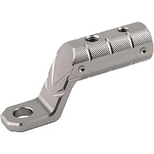 Motorcycle Clamp Bar Extension Bracket, Stay, Miracle Mount, Multi Bar Adapter, Universal Extension Handle, Smartphone Holder, Bar, Diameter 0.9 inches 22 mm, Compatible with Ninja 400 650 250 CBR400 650 ADV150 750 REBEL300 500 ... Silver