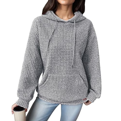 Sweat à capuche doux de couleur unie grise pour une sensation de bien-être et de chaleur