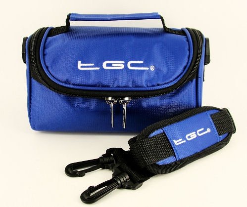 TGCCamera Case for DXG Technology DXG-503 with shoulder strap and Carry Handle (Dreamy Blue)