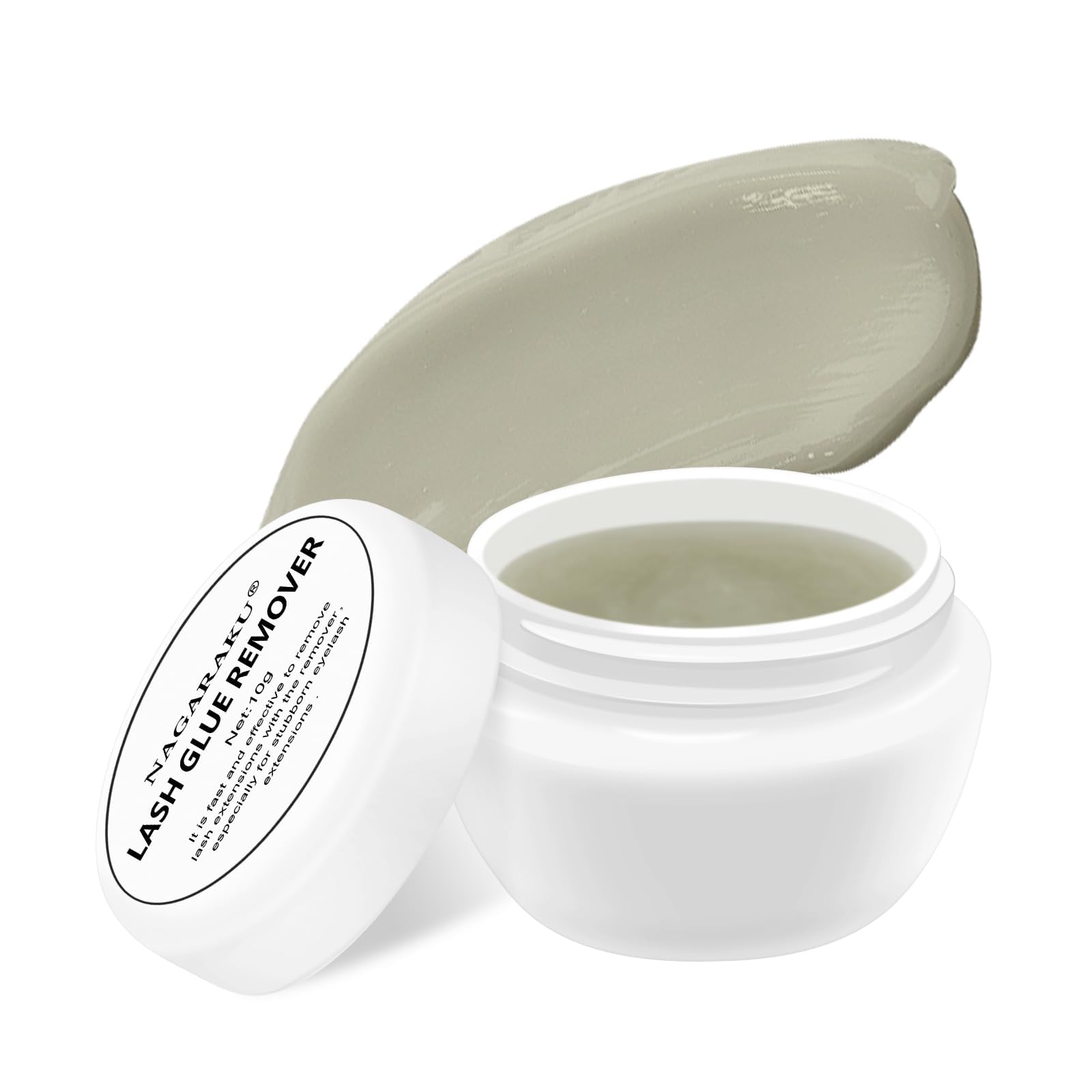 NAGARAKU Crema Remover Extension Professionale Ciglia Rimuovi Colla Pasta Crema Delicato Nessuna Stimolazione Adesivo Rimozione Adesivo In Gel Morbido Per La Rimozione Eyelash Remover 10g Insapore