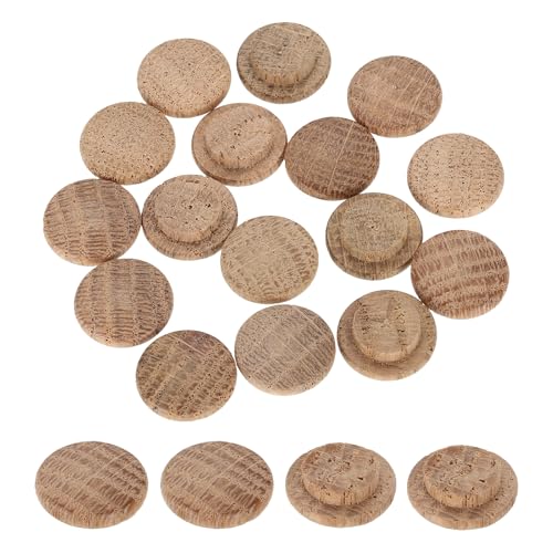 uxcell 40Pcs Wood Button Plugs, 12mm / 0.47