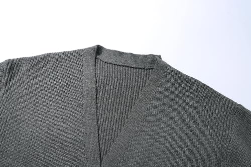 Men's Long Cardigan Sweater, Pure Color Basic Style, Easy to Match2