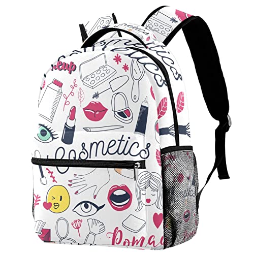 Sac à dos de voyage femme grand volume avec poche bouteille pour ados et étudiants