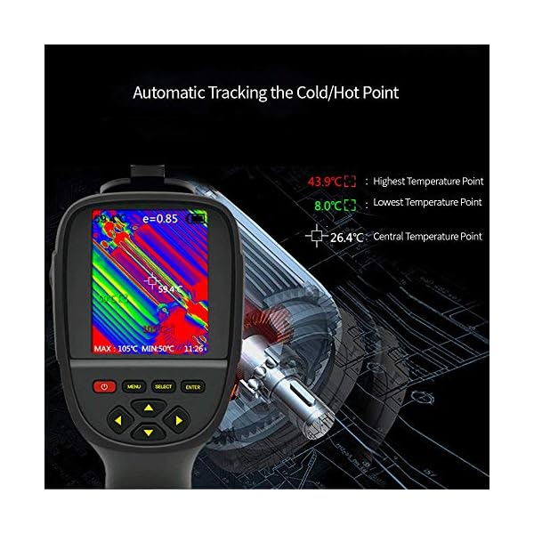 KAUTO HD-Infrarot-Wärmebildkamera, Landwirtschaft, 3,2-Zoll-Farbdisplay mit 300.000 Pixel usw. für die Archäologie… – Bild 8