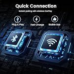 Wireless CarPlay Adapter for iPhone - Convert Wired to Wireless, Mini USB Design, Plug & Play - Compatible with Cars with Apple CarPlay - Includes USB-C Cable - Fast Connection, No Latency (Black) - Image 6