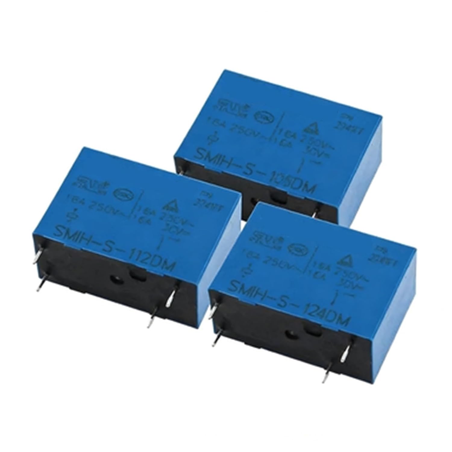 SMIH-S-105DM SMIH-S-112DM SMIH-S-124DM 4-Pin 16A 5V 12V 24V Relay 1PCS(SMIH-S-112DM)