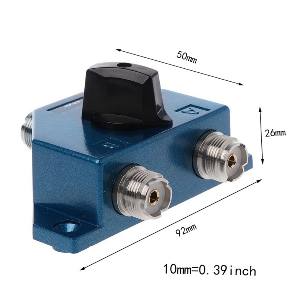 CA-201 Conmutador de Antena UHF Manual Antena Conector Hembra Adaptador Convertidor CB Antena de Radio Conmutador Coaxial Y98A
