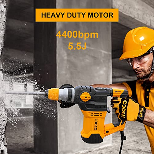 INGCO Rotary Hammer, SDSPlus Heavy Duty Rotary Hammer Drill 220