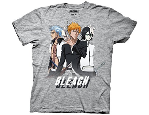 Ripple Junction Bleach Bleach Cut Color Group Adult T-Shirt Large Heather Grey