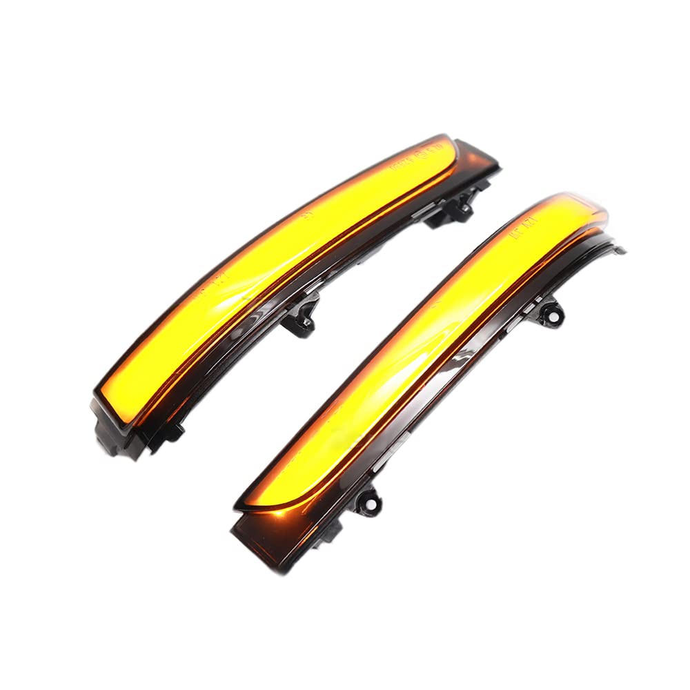 MACHSWON Left Right Mirror Lamp Smoke Lens Amber Light