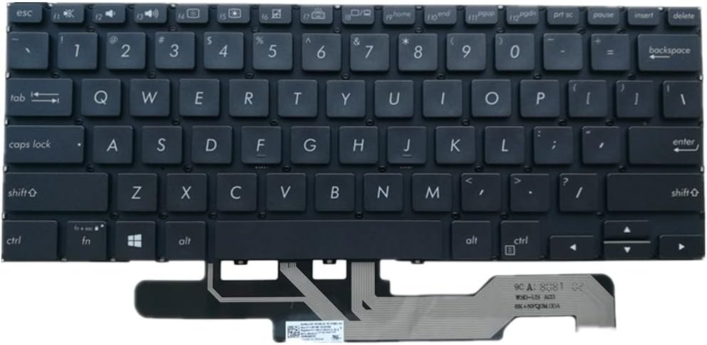 Replacement Laptop Keyboard for ASUS for ZenBook Flip 13 UX362FA Black US United States Edition