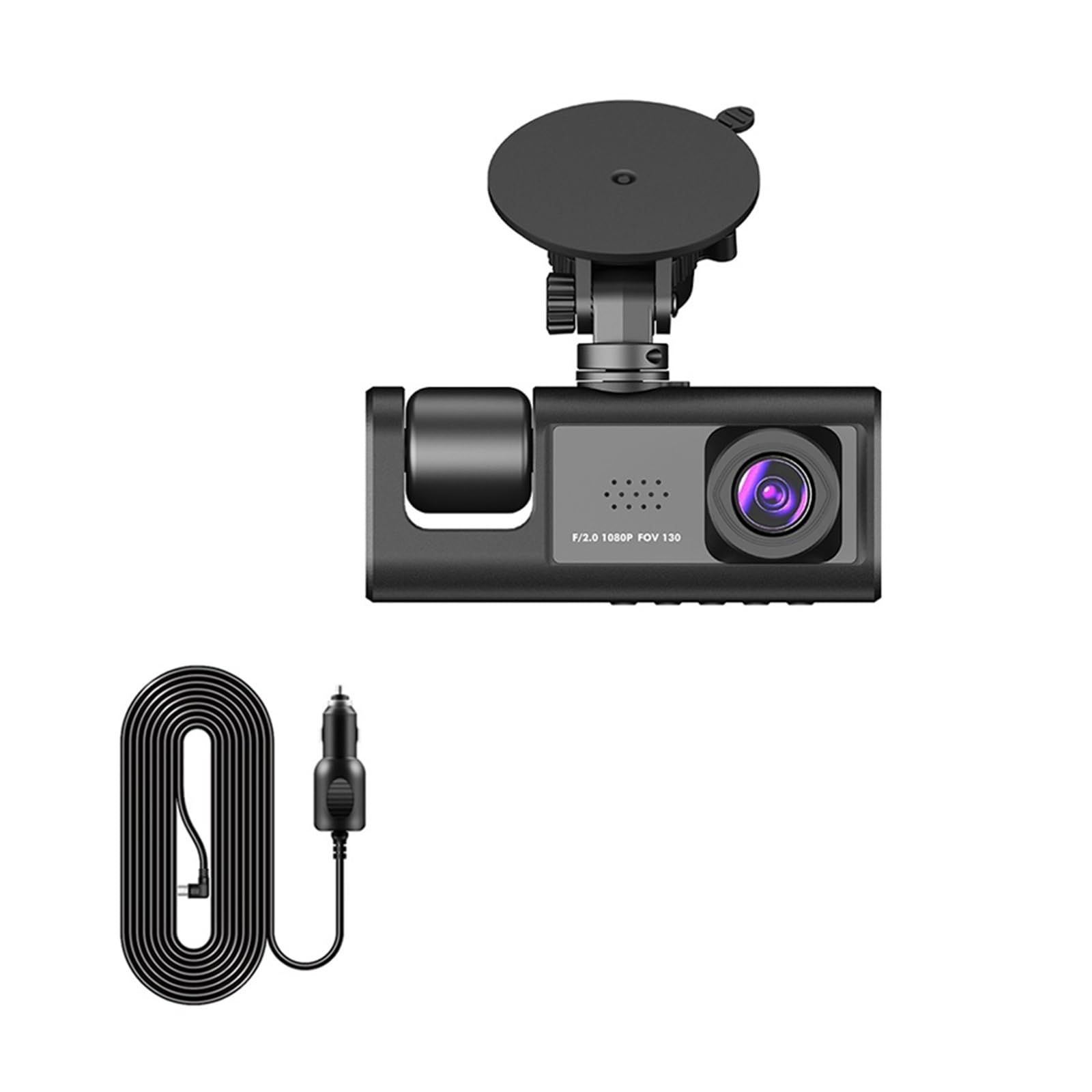 Przód kamery samochodowej 3-kanałowy wideorejestrator samochodowy HD 1080P 3-obiektywy wewnątrz pojazdu kamera na deskę rozdzielczą trójdrożna kamera rejestratory DVR rejestrator wideo kamera na deskę