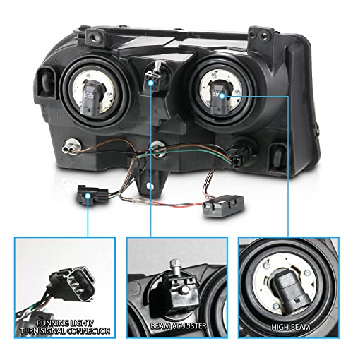 AmeriLite Dual LED Halo Headlights for 2005-2010 Chrysler 300 - Image 6