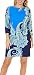 Tiana B Women's 3/4 Sleeve Boat Neck Paisley Printed Shift Dress