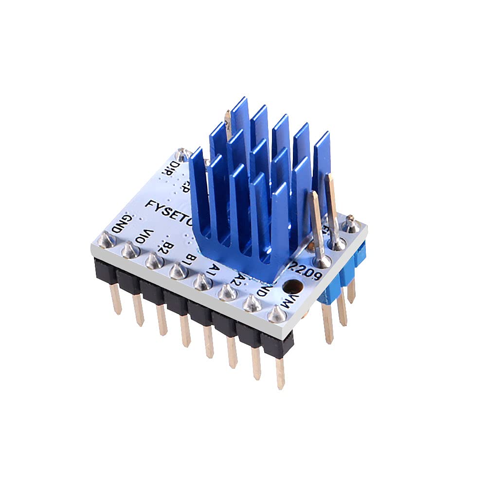 5pcs 3D-Drucker TMC2209 V3.0 Schrittmotortreiber, TMC2209 Schrittmotortreibermodul mit Kühlkörper-Mute-Antrieb 256 Mikroschritte für 3D-Drucker-Controller-Boards SKR V1.3 MKS GEN L Rampen