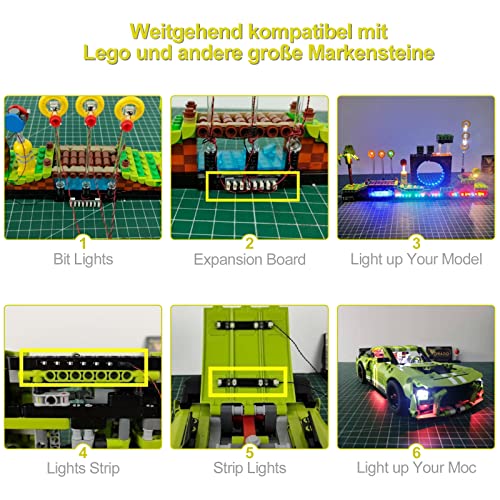 BrickBling Set di luci LED lampeggianti (30 cm)