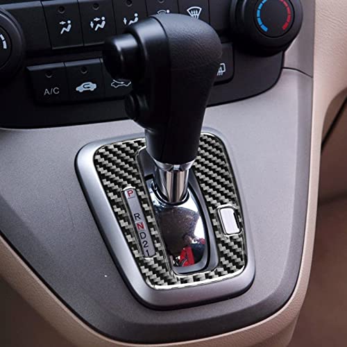 Real Premium Carbon Fiber Compatible with Honda CRV 2007 2008 2009 2010 2011 Accessories Car Gearbox Cover Sticker Decal Interior Trim