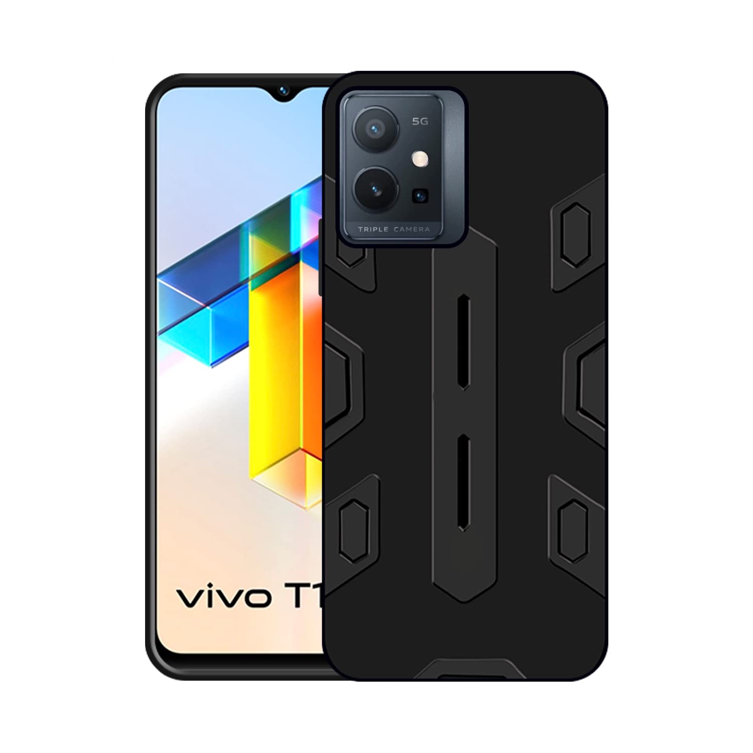VIDO Shockproof Armor Back Case Cover for Vivo T1 5G / Vivo Y75 5G / Vivo iQOO Z6 5G (B09SHYRKFS) Amazon Price History, Amazon Price Tracker