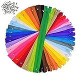 Estas cremalleras invisibles son de unos 23 cm de largo. La longitud de los dientes es de unos 20 cm. Adecuados para manualidades de costura, son artículos imprescindibles para sastres o amantes de la costura.