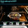 NUTRIUPS Glass Casserole Dish with Lid Oven Safe Casserole Dish Set 2 Pack, Microwave Casserole Bowl With Glass Lid Square Casserole Cookware (GWSET-002) #4