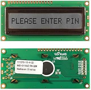 LCD Character Display Modules amp; Accessories STN-Gray Refl 80.0 x 36.0 Pack of 5 (NHD-0116AZ-RN-GBW)
