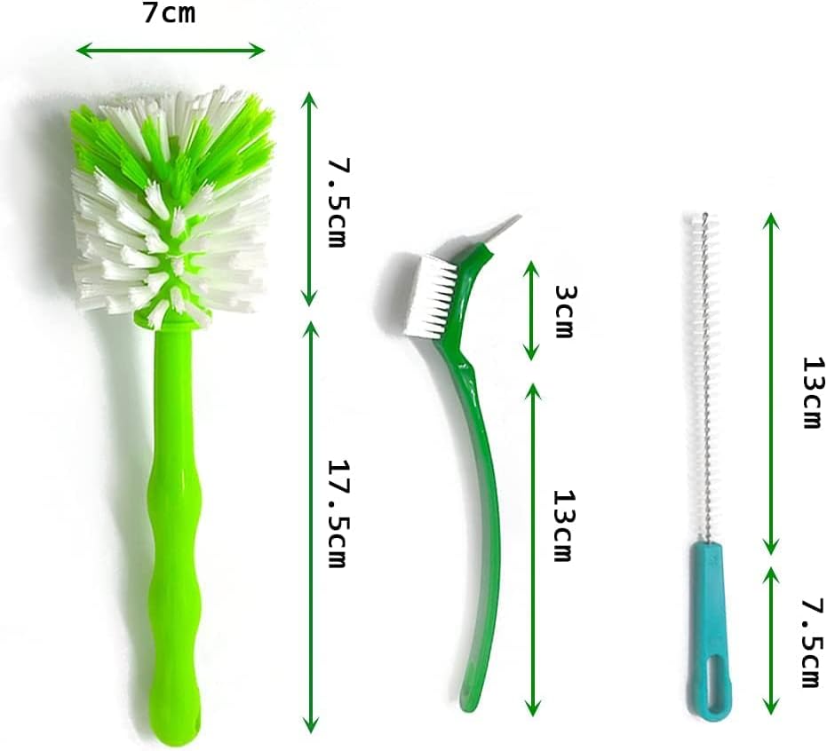 Miniatura 2 de Generic Robusta hoja de olla cuchillo limpiador de lavado para Thermomix TM31 TM5 TM6 TM21 procesador mezclador de alimentos (juego de tres piezas)