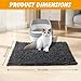 ondware Chenille Cat Litter Mat, 28x20 Inch Non-Slip Waterproof Litter Trapping Mat for Litter Box, Ultra-Absorbent Machine Washable Cat Rug