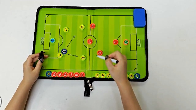 サッカー　作戦ボード 楽天市場】サッカー 作戦ボード A4バインダー 取外し マグネット
