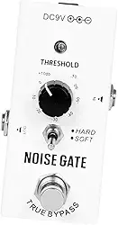 Tachiuwa Pedal Noise Gate Efeito de Supressão de Ruído, Pedal de Efeitos de Guitarra Elétrica para Som