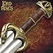 United Cutlery Lord of the Rings Guthwine Sword of Eomer | LOTR Replica & Collectible | Officially Licensed Movie Replica | Stainless Steel Blade | Leather Grip | Display Plaque | Overall Length 34