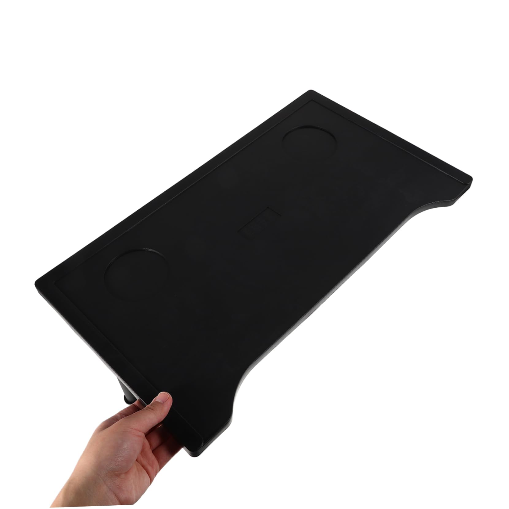 Faltbarer und Abnehmbarer Rollstuhltisch mit Tassenhalter Universelles Leichtes Tablett für Erwachsene für Rollstühle und Mobilitätshilfen Schwarz