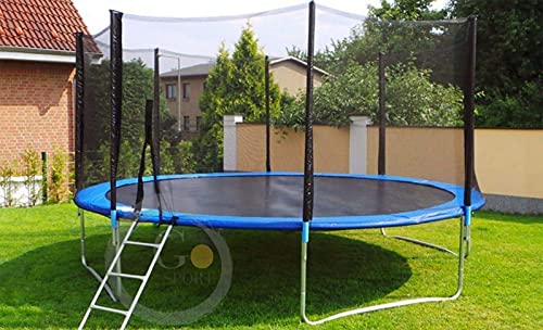 Gojump Trampoline avec filet de sécurité et échelle - Tapis de saut idéal pour activité sportive, à l'extérieur ou en jardin – Image 7